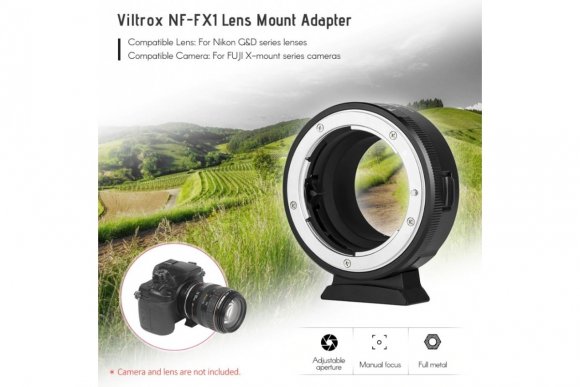 VILTROX NF-FX1 (Переходное кольцо с Nikon F на Fujifilm X)  VILTROX NF-FX1 (Переходное кольцо с Nikon F на Fujifilm X)