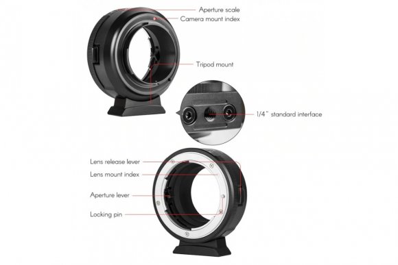 VILTROX NF-FX1 (Переходное кольцо с Nikon F на Fujifilm X)  VILTROX NF-FX1 (Переходное кольцо с Nikon F на Fujifilm X)