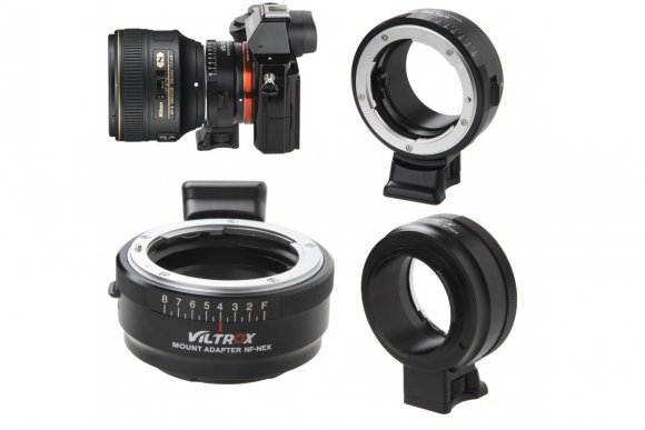 VILTROX NF-NEX (Переходное кольцо с Nikon AI,/AF/ Ai(G)/AI-D на E-mount крепление камеры Sony и Minolta) 