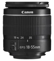 Объектив Canon EF-S 18-55mm f/3.5-5.6 III, Черный Объектив Canon EF-S 18-55mm f/3.5-5.6 III, Черный