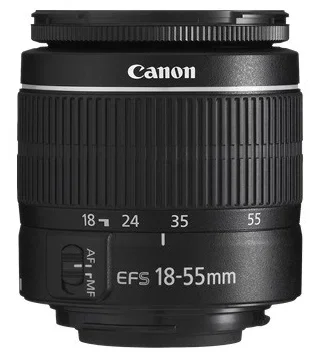 Объектив Canon EF-S 18-55mm f/3.5-5.6 III, Черный 
