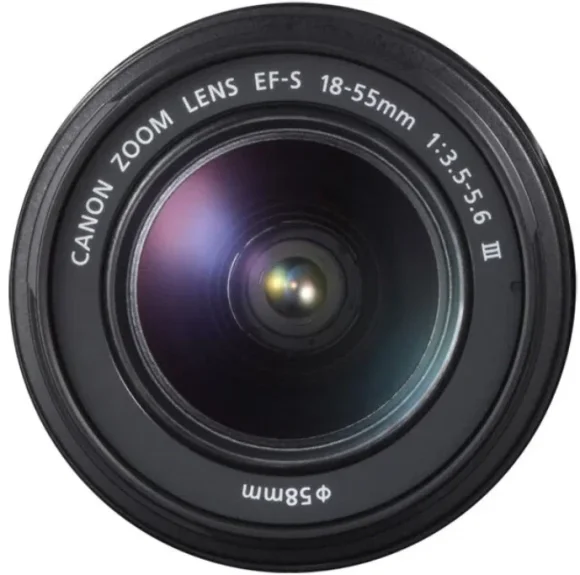 Объектив Canon EF-S 18-55mm f/3.5-5.6 III, Черный 