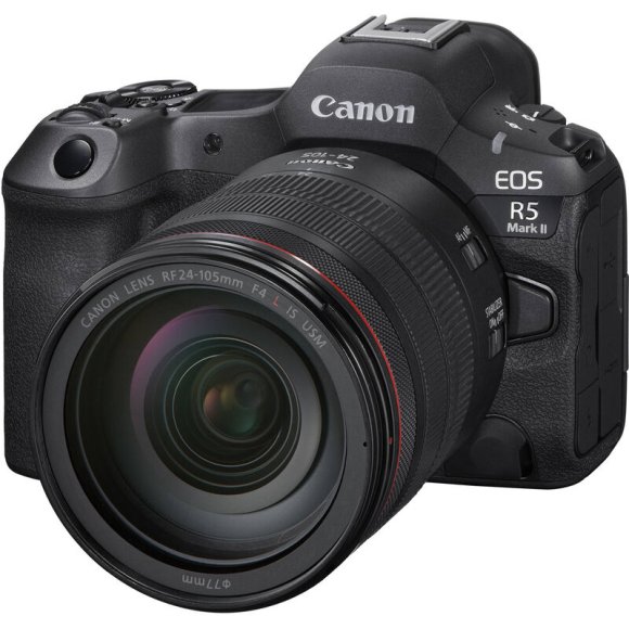 Фотоаппарат Canon EOS R5 Mark II Kit RF 24-105mm f/4L IS USM, чёрный 