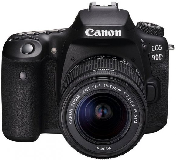 Фотоаппарат Canon EOS 90D Kit 18-55mm f3.5-5.6 IS STM  (Меню на русском языке) 