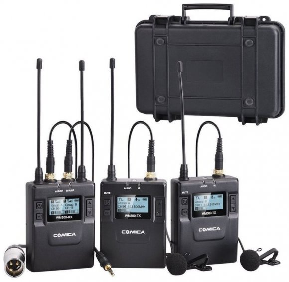 COMICA CVM-WM300A (TX+TX+RX ) беспроводная микрофонная радиосистема COMICA CVM-WM300A (TX+TX+RX ) беспроводная микрофонная радиосистема