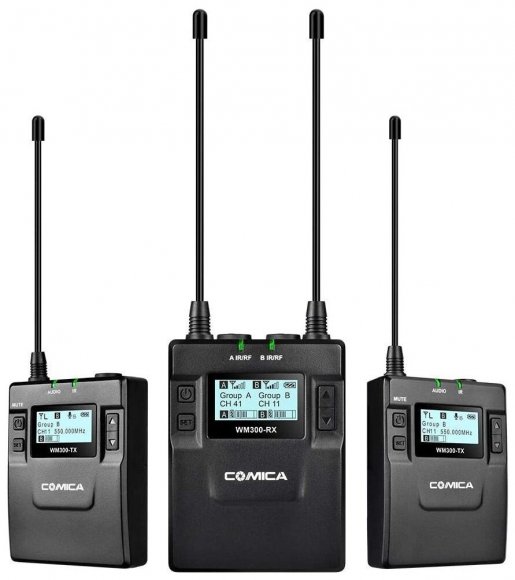 COMICA CVM-WM300A (TX+TX+RX ) беспроводная микрофонная радиосистема COMICA CVM-WM300A (TX+TX+RX ) беспроводная микрофонная радиосистема