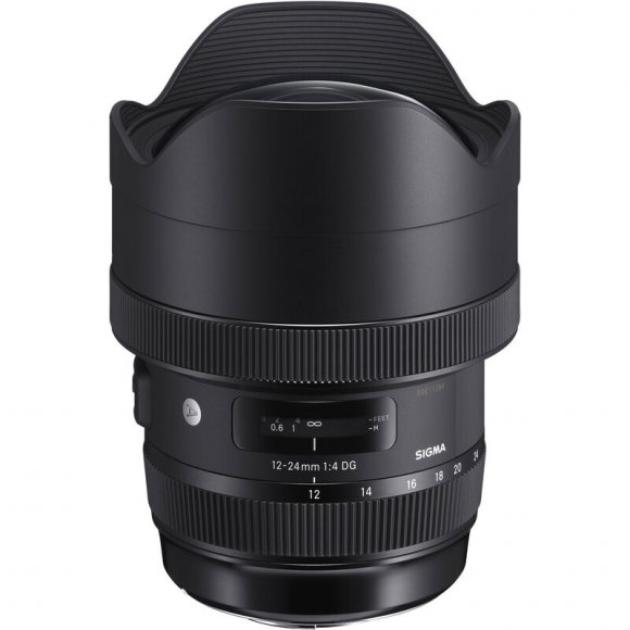 Объектив Sigma AF 12-24mm f/4 DG HSM for Canon, чёрный 