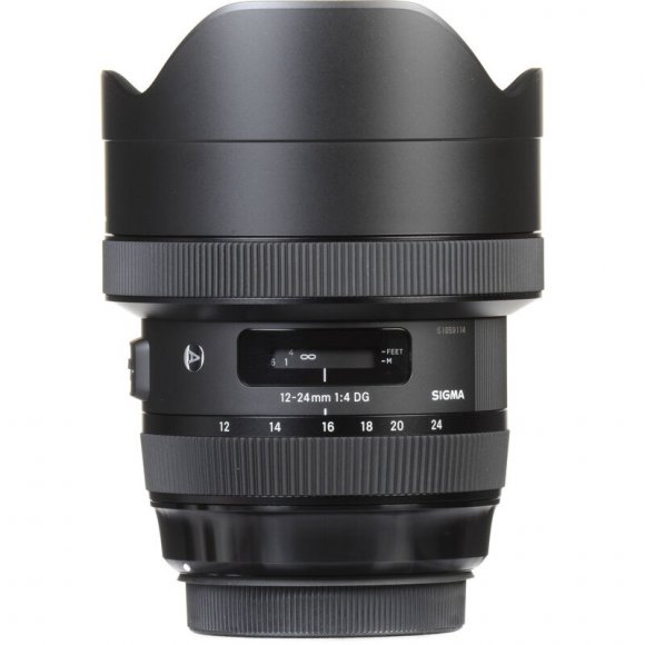 Объектив Sigma AF 12-24mm f/4 DG HSM for Canon, чёрный 