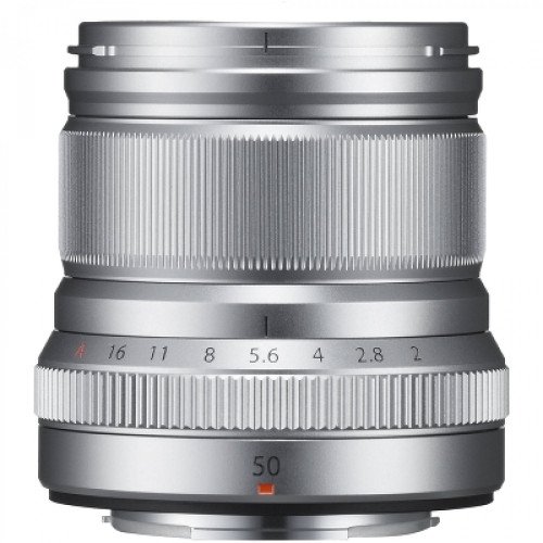 Объектив Fujifilm XF 50mm f/2 R WR, серебристый Объектив Fujifilm XF 50mm f/2 R WR, серебристый