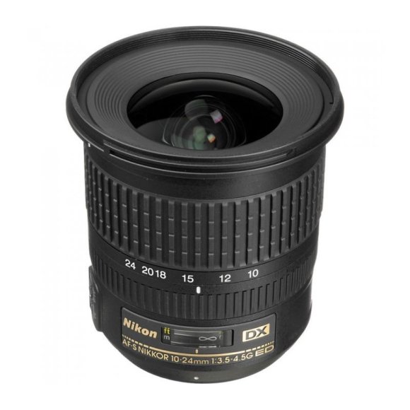 Объектив Nikon AF-S DX NIKKOR 10-24mm f/3.5-4.5G ED, чёрный Объектив Nikon AF-S DX NIKKOR 10-24mm f/3.5-4.5G ED, чёрный