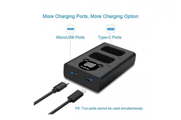 Двойное зарядное USB устройство Dual Charger DL-FZ100 для Sony NP-FZ100 Двойное зарядное USB устройство Dual Charger DL-FZ100 для Sony NP-FZ100