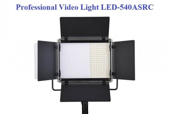 Professional Video Light LED-540ASRC Накамерный свет (комплект: сетевой адаптер,пульт, чехол (3200K-5600K, 30W, 3400Lux/1m) 