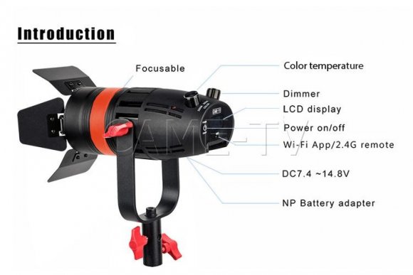 CAME-TV F-55S Boltzen 55w Fresnel Focusable LED Bi-Color 3200-5600K With Bag (Видеосвет)  CAME-TV F-55S Boltzen 55w Fresnel Focusable LED Bi-Color 3200-5600K With Bag (Видеосвет)