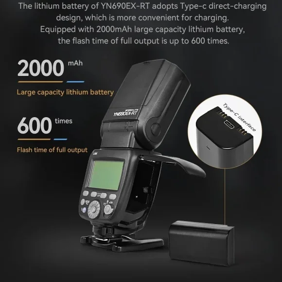 Фотовспышка YongNuo Speedlite YN690EX-RT для Canon Фотовспышка YongNuo Speedlite YN690EX-RT для Canon
