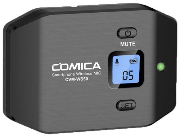 COMICA CVM-WS50A Беспроводной петличный микрофон для мобильных устройств  COMICA CVM-WS50A Беспроводной петличный микрофон для мобильных устройств