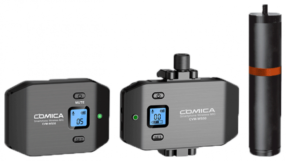 COMICA CVM-WS50A Беспроводной петличный микрофон для мобильных устройств  COMICA CVM-WS50A Беспроводной петличный микрофон для мобильных устройств