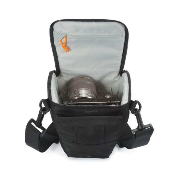 Сумка Lowepro Toploader Zoom 45 AW II, чёрный, синий  Сумка Lowepro Toploader Zoom 45 AW II, чёрный, синий