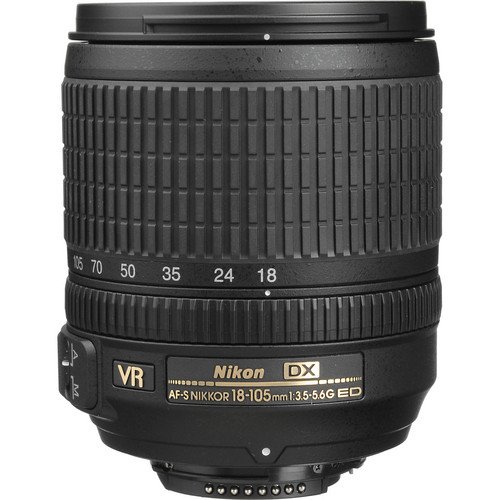 Объектив Nikon AF-S DX NIKKOR 18-105mm f/3.5-5.6G ED VR, чёрный 