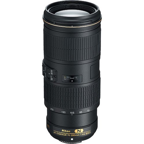 Объектив Nikon AF-S NIKKOR 70-200mm f/4G ED VR, чёрный 