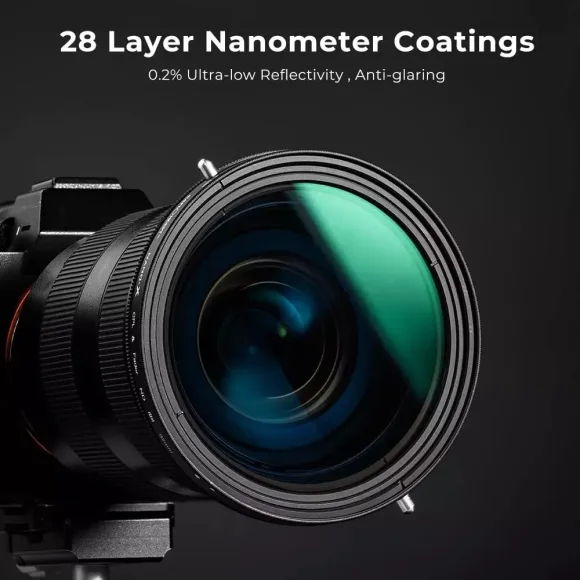 Фильтр K&F 2в1 67mm Nano X CPL+Variable Fader NDX ND2-ND32, поляризационный, переменный нейтрально серый 2 