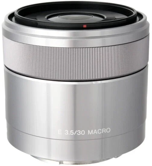 Объектив Sony E 30mm f/3.5 Macro, серебристый 