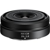 Объектив Nikon NIKKOR Z 26mm f/2.8, чёрный