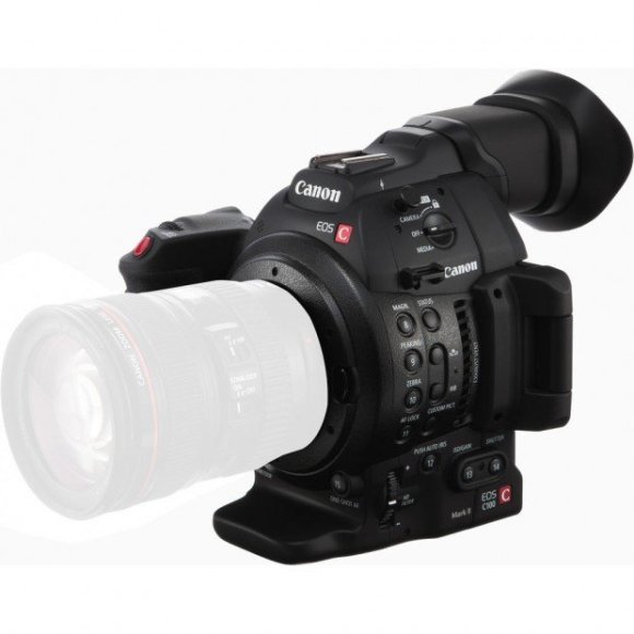 Видеокамера Canon EOS C100 Mark II Body, черный  Видеокамера Canon EOS C100 Mark II Body, черный