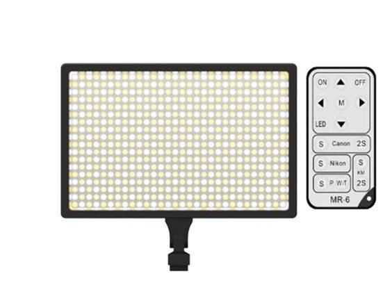 Накамерный свет Professional Video Light LED-540A [Пульт+зарядное+F970] с регулятором Б/Белого 3500LM/32W 