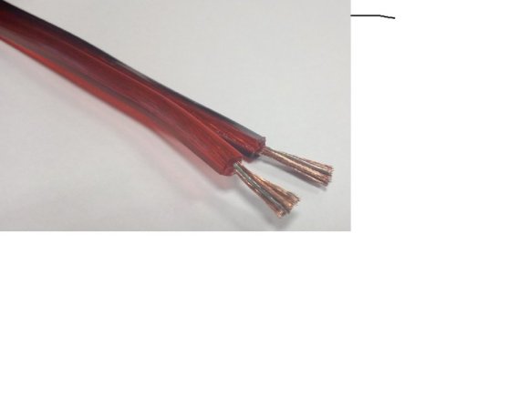 Акустический кабель SCT-04 TC  2 x 2.50мм2 медный луженный красно-черный прозрачный 