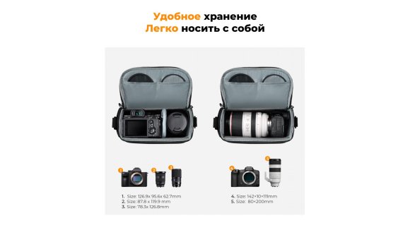 Сумка-слинг K&F Concept Sling Bag Urban Wander 05 Сумка-слинг K&F Concept Sling Bag Urban Wander 05