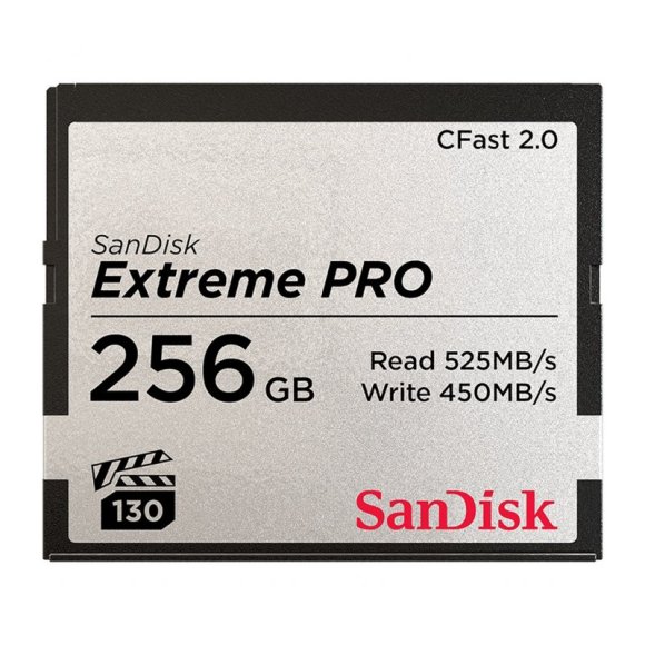 SanDisk 256GB Extreme PRO CFast 2.0 Memory Card (SDCFSP-256G-G46D)  