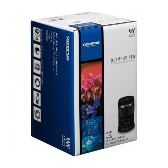 Объектив Olympus M.Zuiko Digital ED 60mm f/2.8 Macro, чёрный 