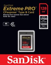 Sandisk 128GB CFexpress Extreme Type B (1700R/1200W)